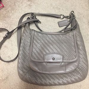 Coach woven shoulder and crossbody